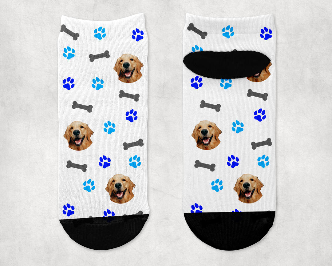 Personalized Dog Ankle Sock - Upload Your Own Image