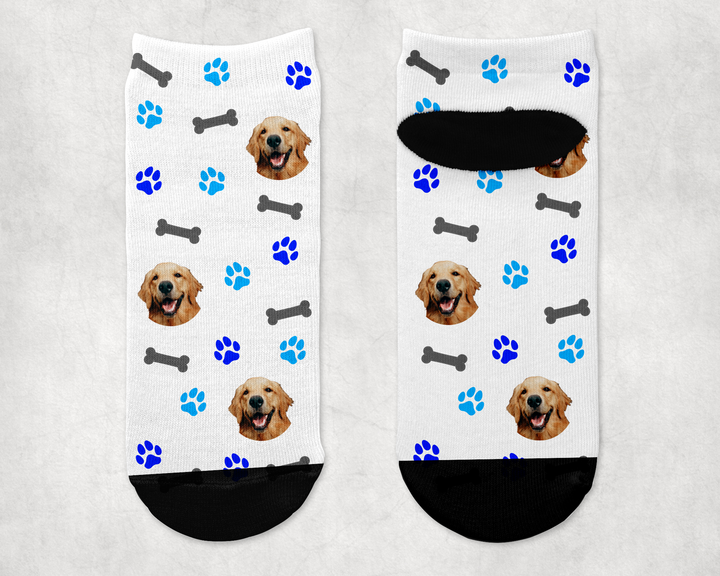 Personalized Dog Ankle Sock - Upload Your Own Image