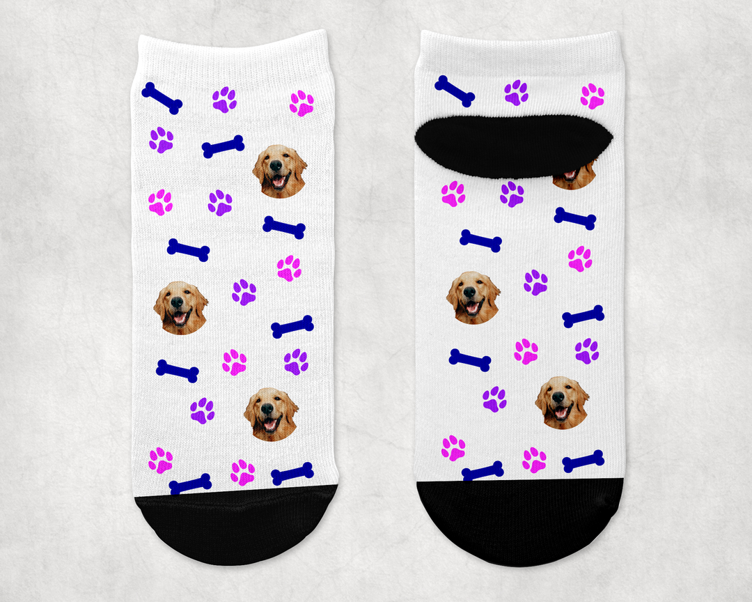 Personalized Dog Ankle Sock - Upload Your Own Image