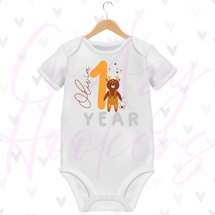 Personalized Baby Grow - Full 12 Month Set - Animals