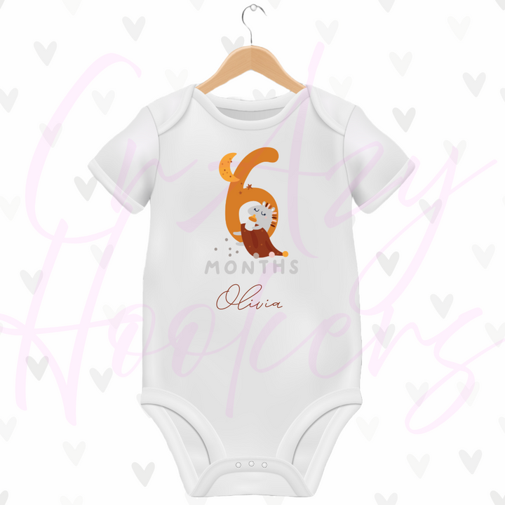 Personalized Baby Grow - Full 12 Month Set - Animals