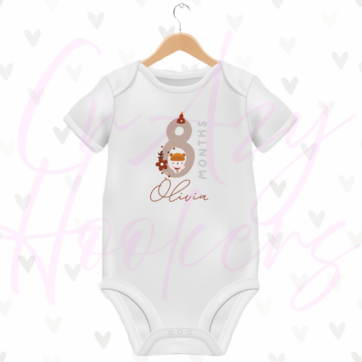 Personalized Baby Grow - Full 12 Month Set - Animals