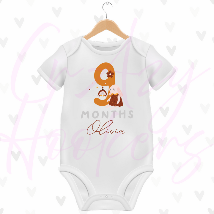 Personalized Baby Grow - Full 12 Month Set - Animals