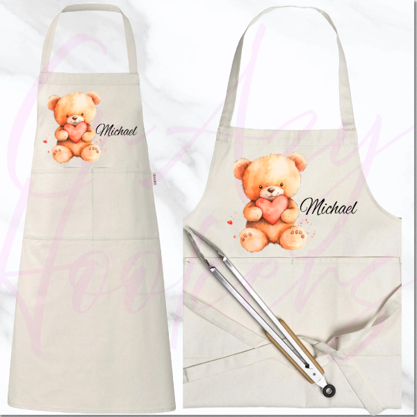 Personalized Apron - Teddy Bears