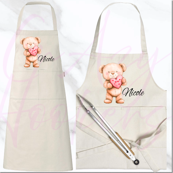 Personalized Apron - Teddy Bears