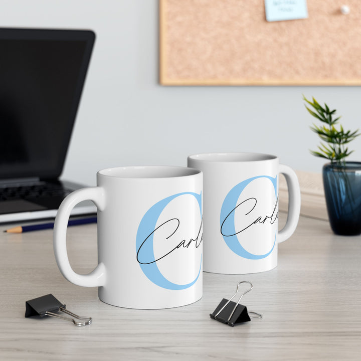 Personalized Enamel or Ceramic Mug - Capital Letter & Name
