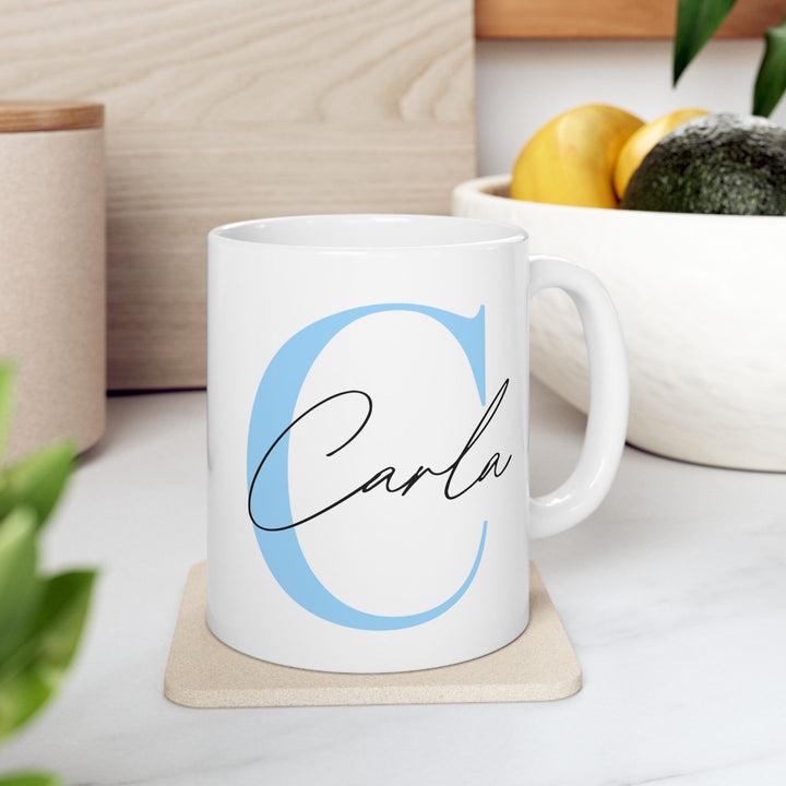 Personalized Enamel or Ceramic Mug - Capital Letter & Name