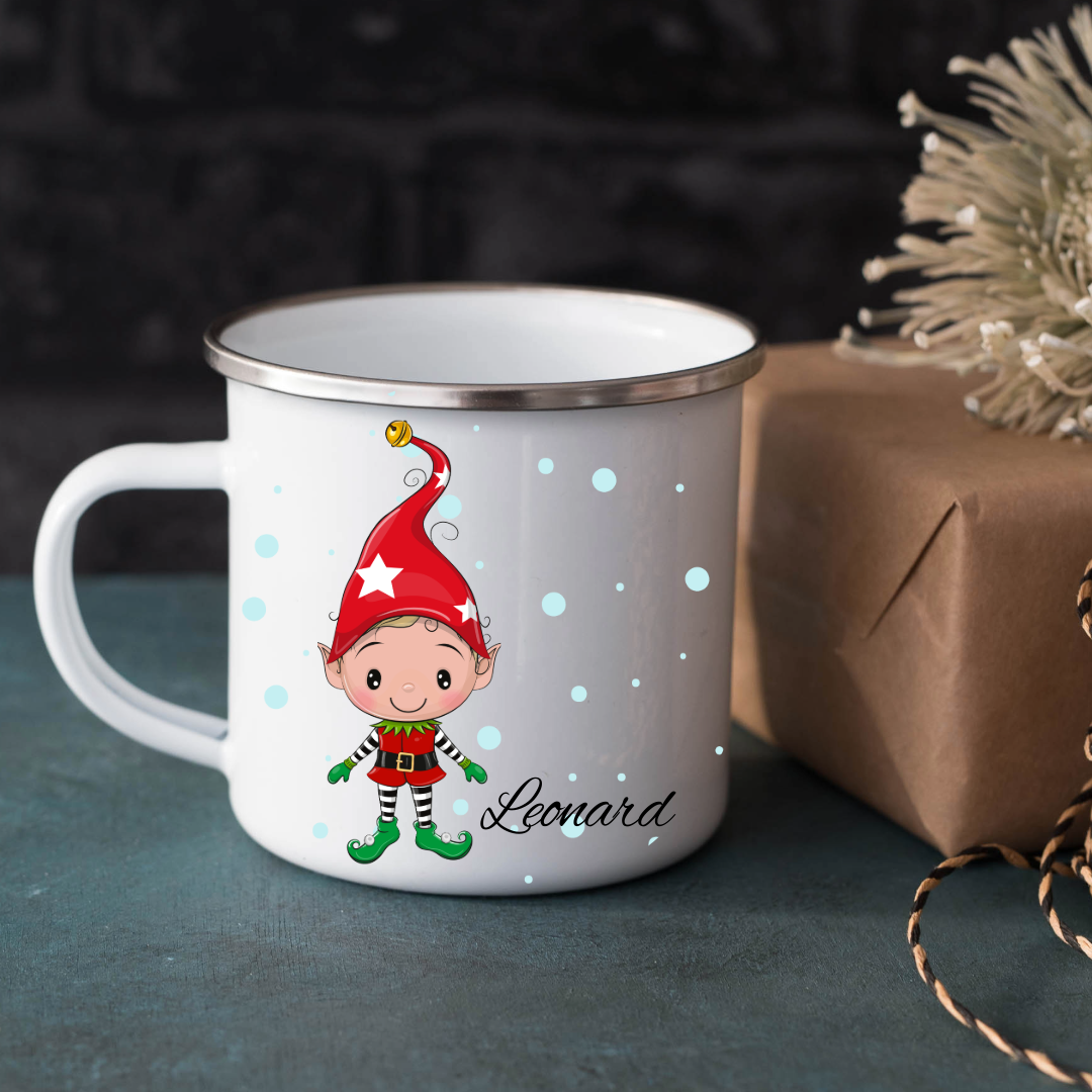 Personalized Christmas Mug - Elves
