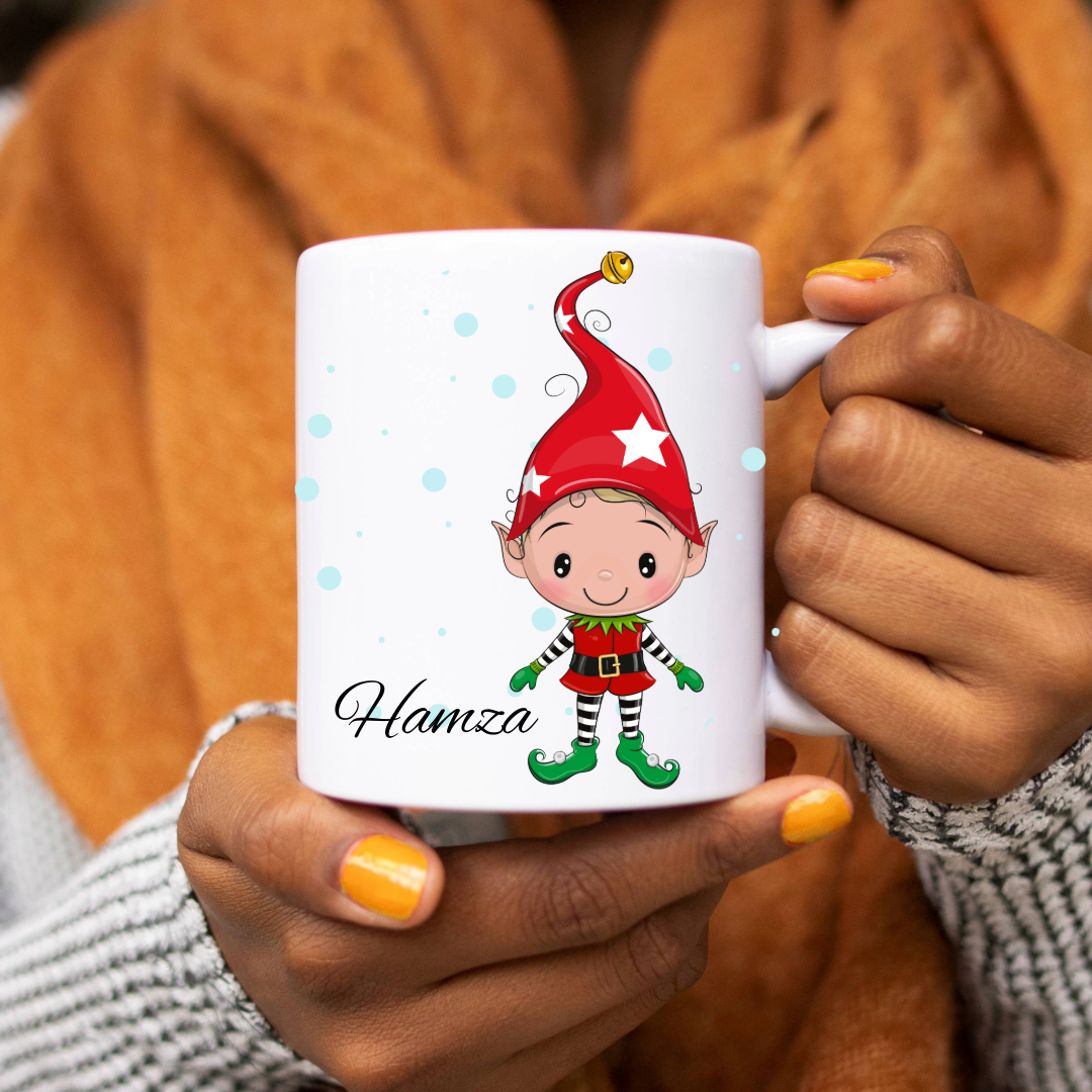 Personalized Christmas Mug - Elves