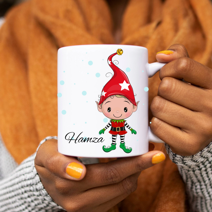 Personalized Christmas Mug - Elves