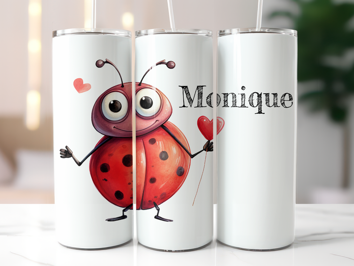 Personalized 20oz Tumbler - Love Bugs