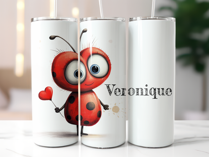 Personalized 20oz Tumbler - Love Bugs