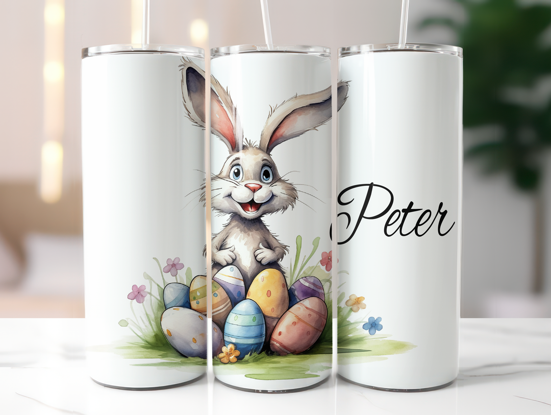 Personalized 20oz Tumblers - Easter Bunny