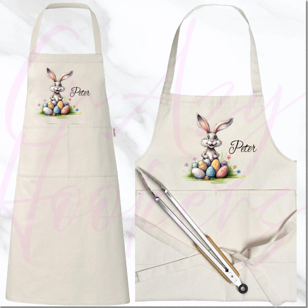 Personalized Apron - Easter Bunny