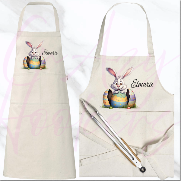 Personalized Apron - Easter Bunny