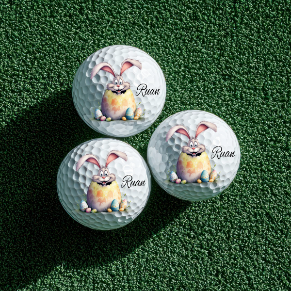 Personalized Golf Balls - Easter Bunny