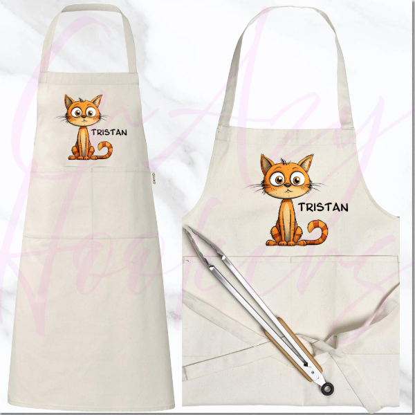 Personalized Apron - Quirky Cats