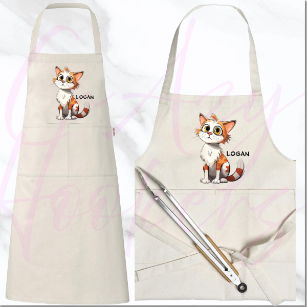 Personalized Apron - Quirky Cats