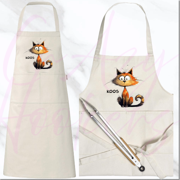 Personalized Apron - Quirky Cats