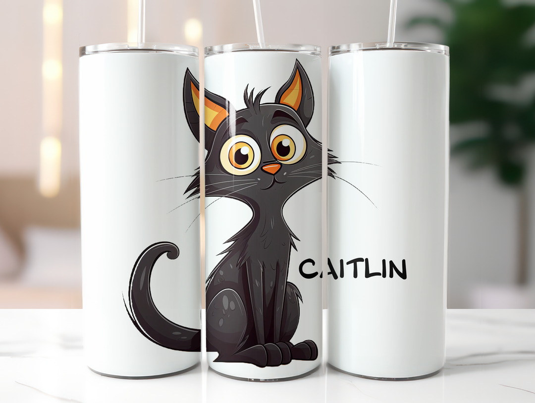 Personalized 20oz Tumbler - Quirky Cats