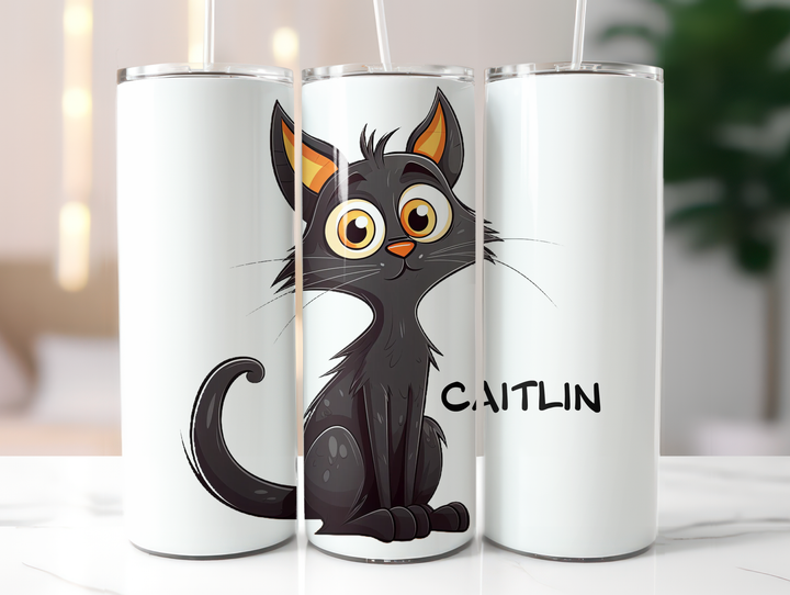 Personalized 20oz Tumbler - Quirky Cats