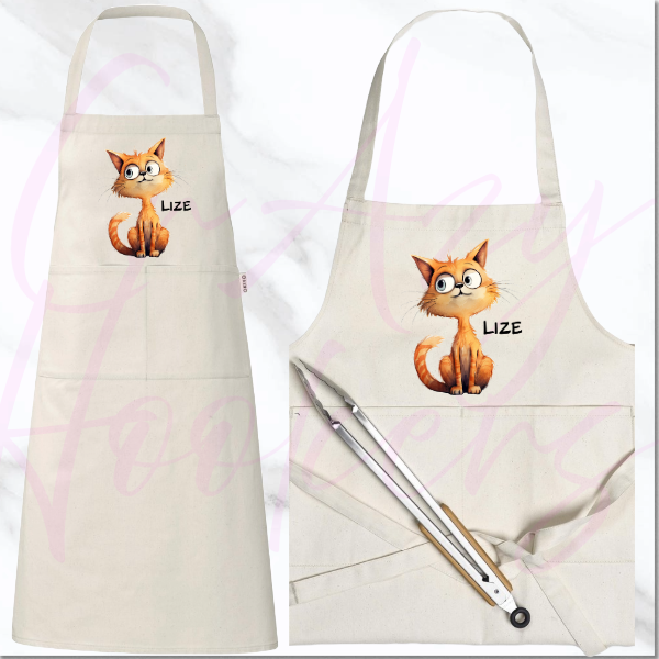 Personalized Apron - Quirky Cats
