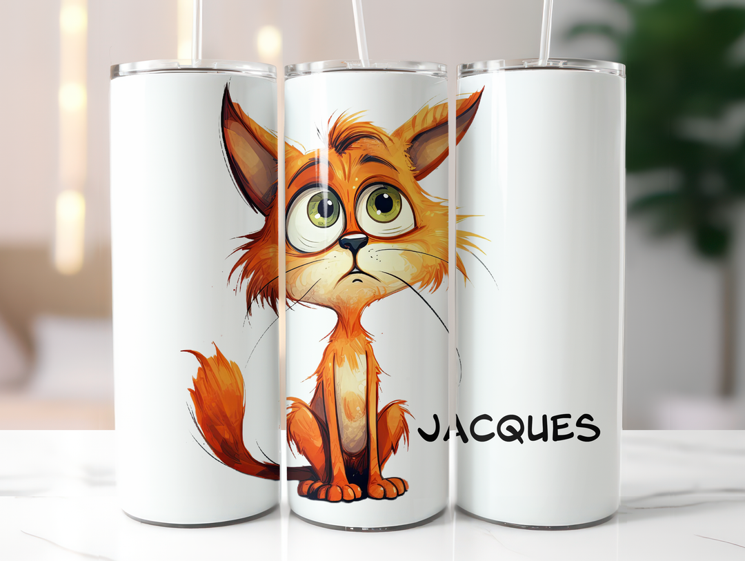 Personalized 20oz Tumbler - Quirky Cats
