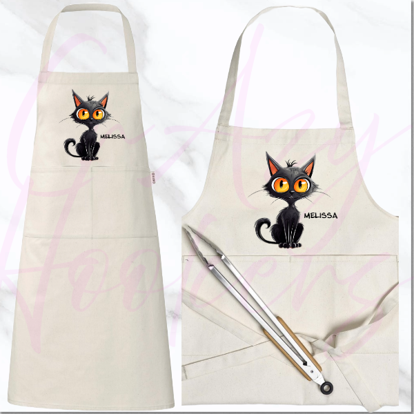 Personalized Apron - Quirky Cats