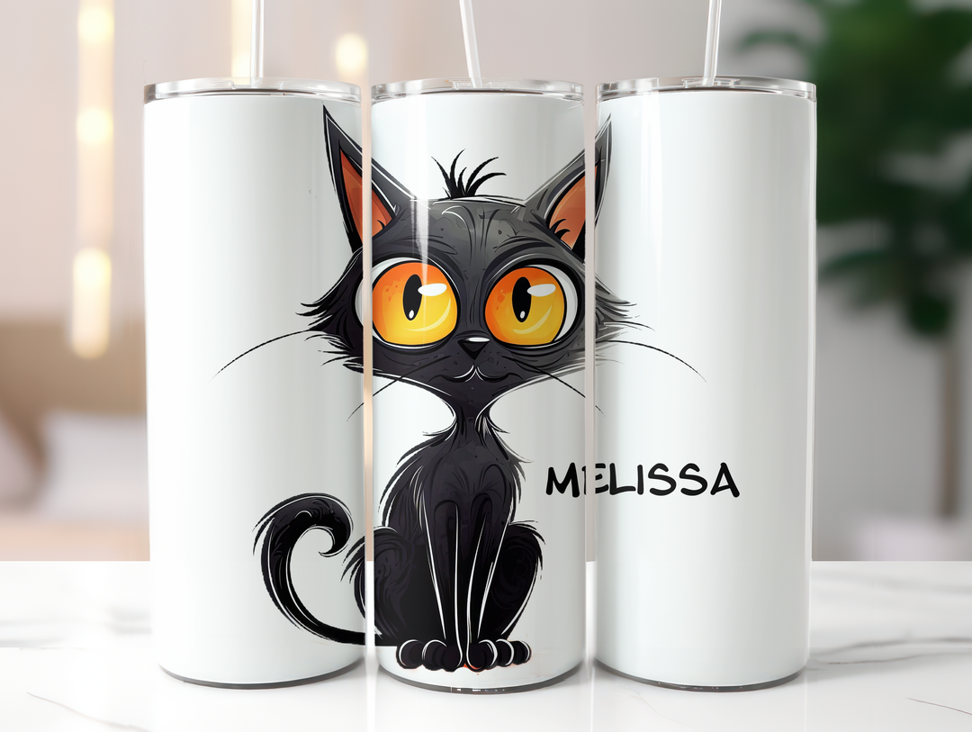 Personalized 20oz Tumbler - Quirky Cats