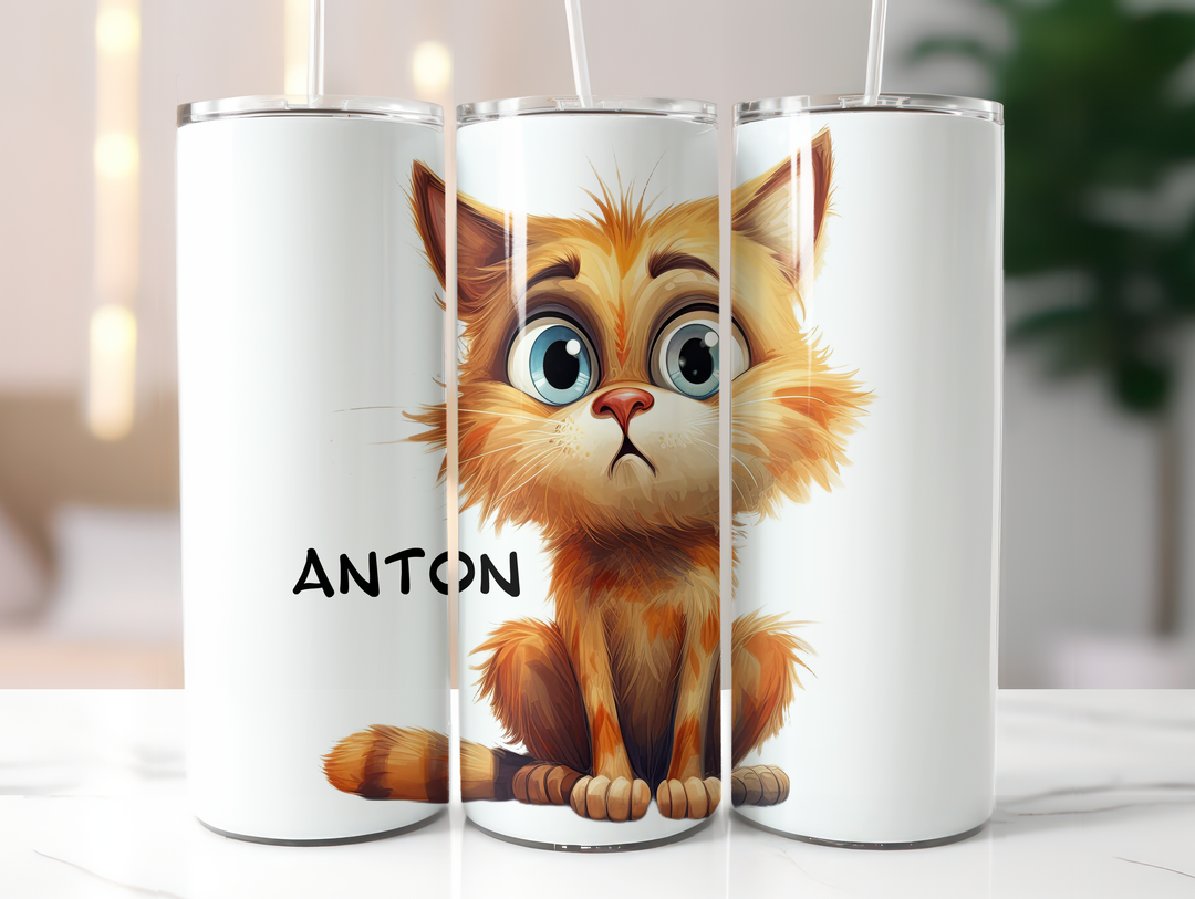 Personalized 20oz Tumbler - Quirky Cats