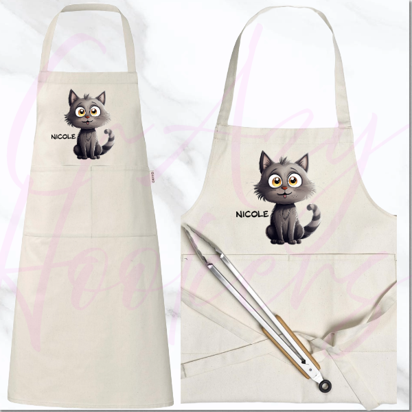 Personalized Apron - Quirky Cats