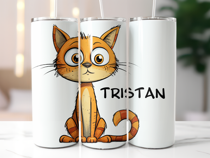 Personalized 20oz Tumbler - Quirky Cats