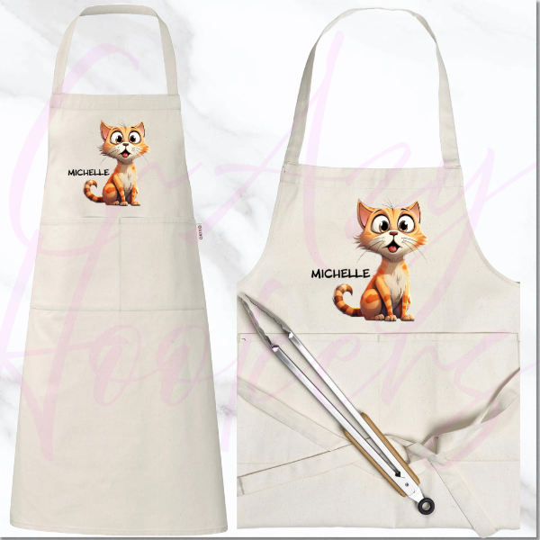 Personalized Apron - Quirky Cats