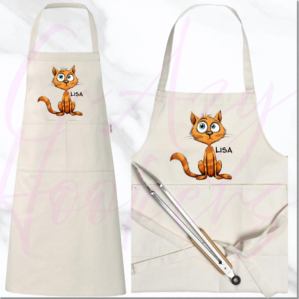 Personalized Apron - Quirky Cats