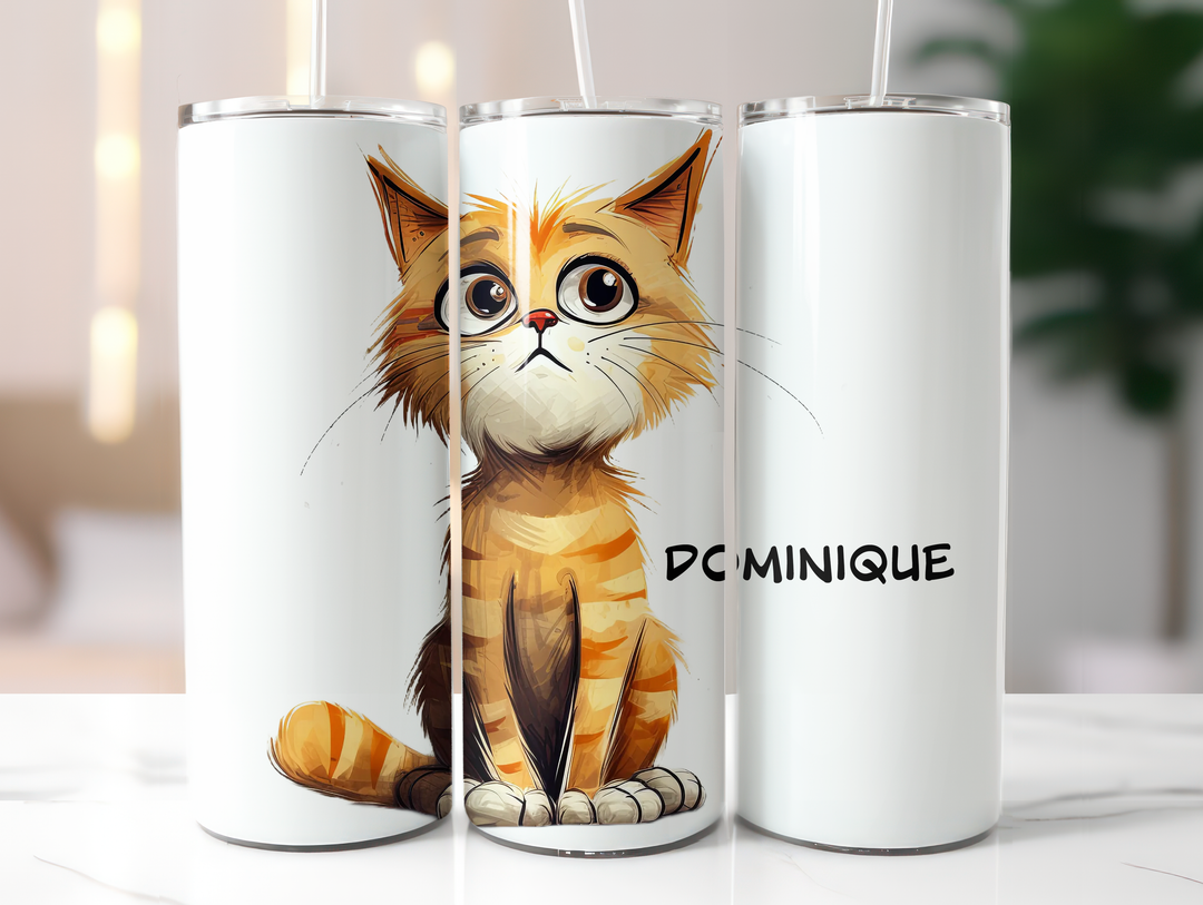 Personalized 20oz Tumbler - Quirky Cats