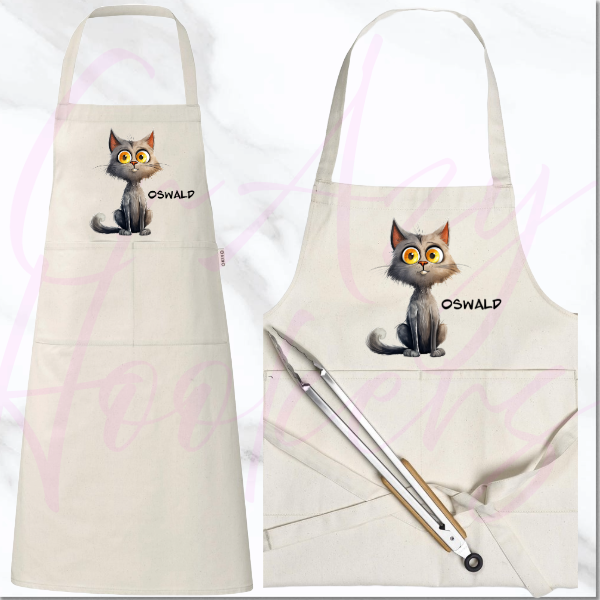 Personalized Apron - Quirky Cats