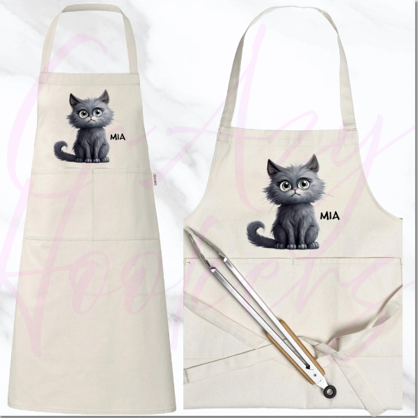 Personalized Apron - Quirky Cats
