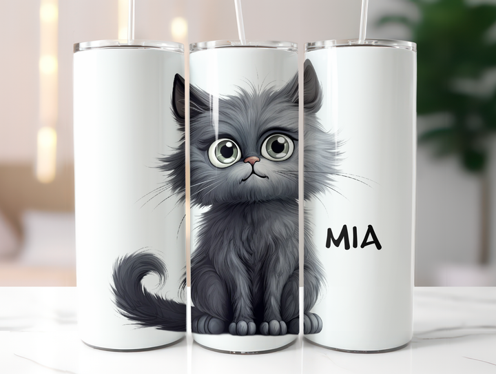 Personalized 20oz Tumbler - Quirky Cats