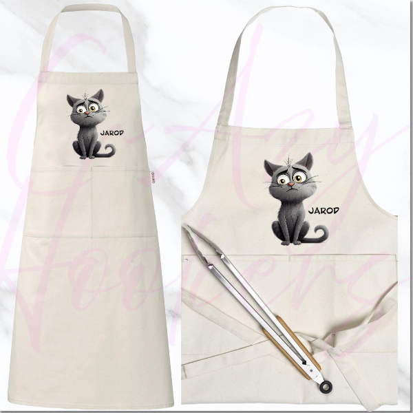 Personalized Apron - Quirky Cats