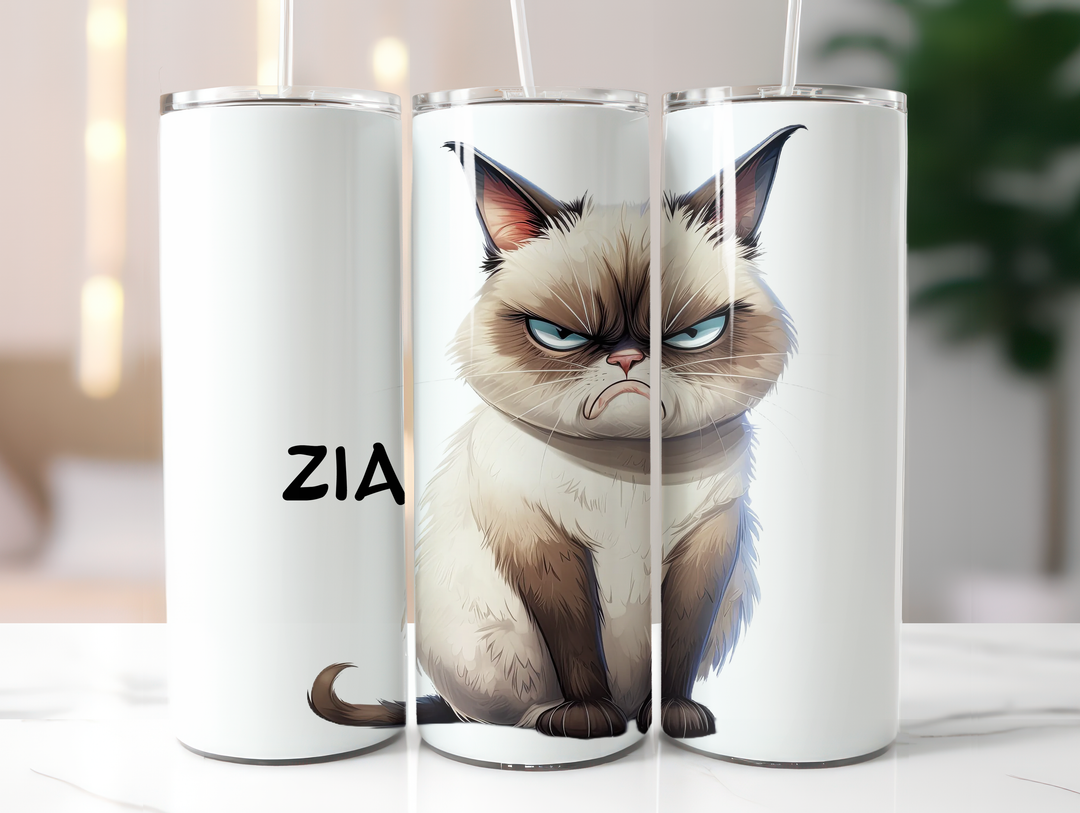 Personalized 20oz Tumbler - Quirky Cats