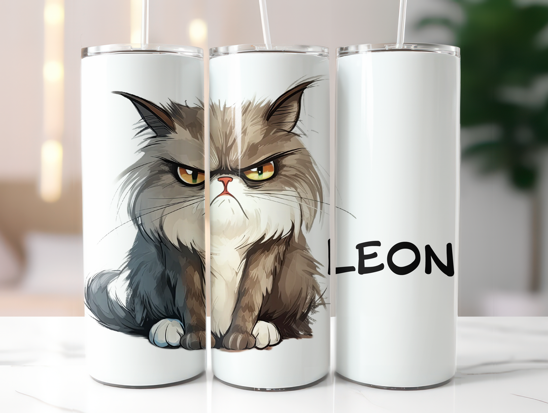 Personalized 20oz Tumbler - Quirky Cats