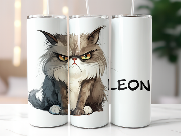 Personalized 20oz Tumbler - Quirky Cats