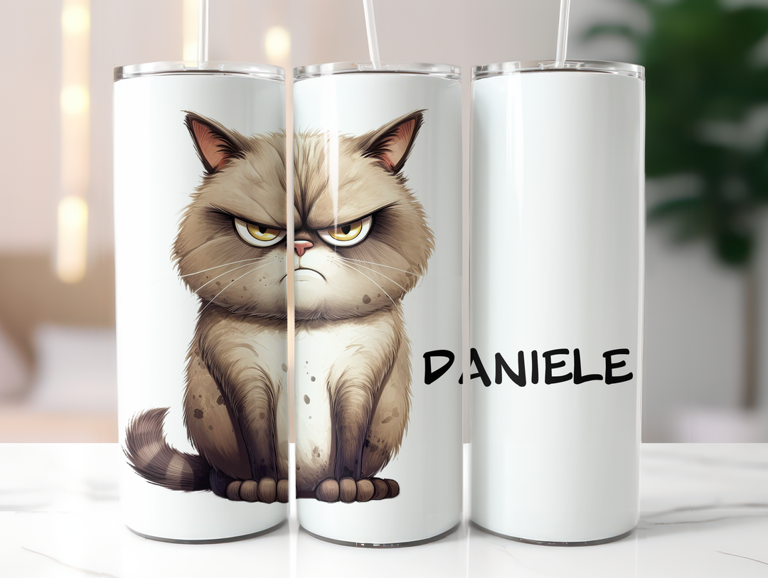 Personalized 20oz Tumbler - Quirky Cats