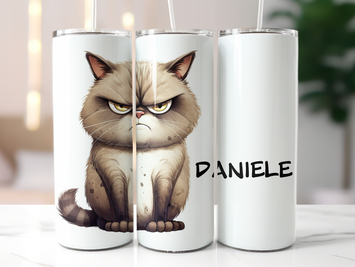 Personalized 20oz Tumbler - Quirky Cats