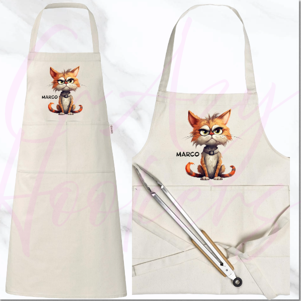 Personalized Apron - Quirky Cats