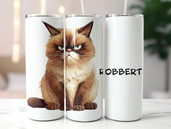 Personalized 20oz Tumbler - Quirky Cats