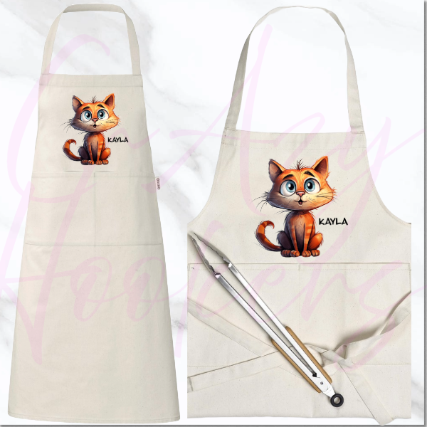 Personalized Apron - Quirky Cats