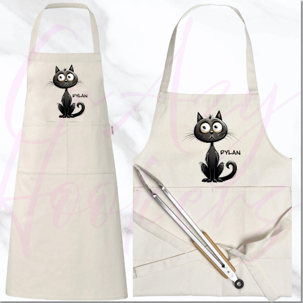 Personalized Apron - Quirky Cats