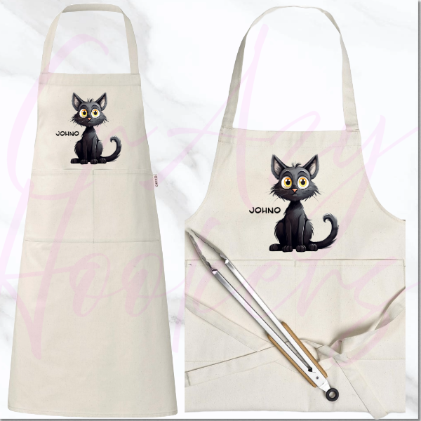 Personalized Apron - Quirky Cats