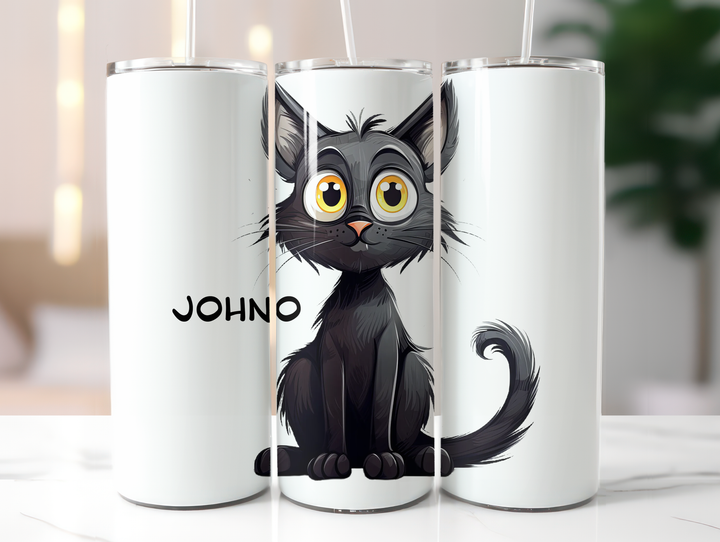 Personalized 20oz Tumbler - Quirky Cats